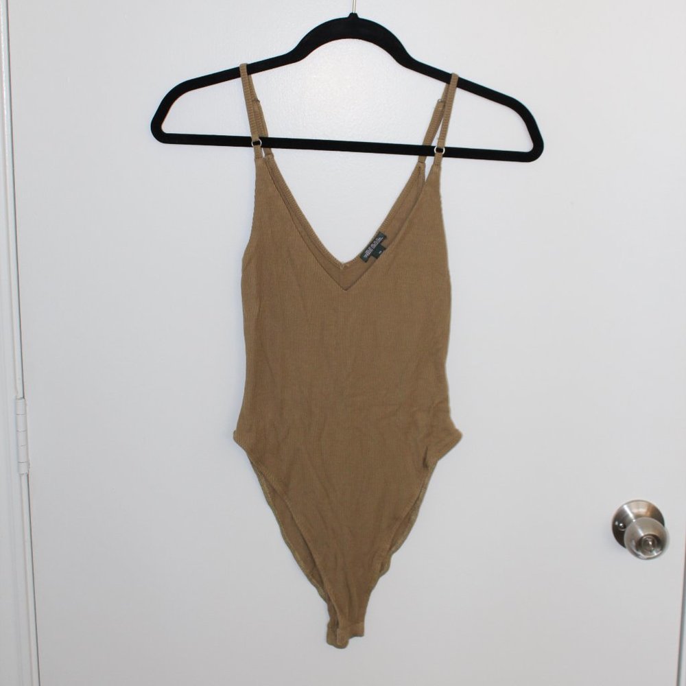 TARGET WILD FABLE OLIVE VNECK BODYSUIT SIZE XS